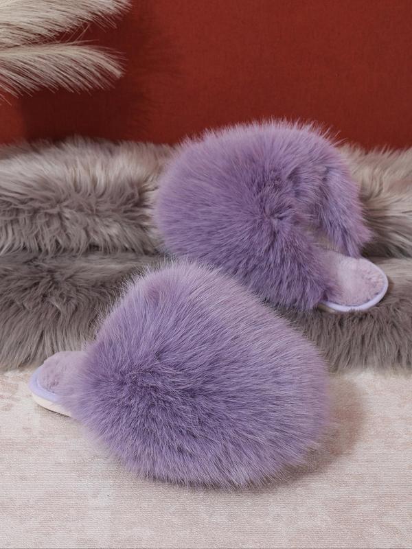 New Trendy Plush Fur Slippers
