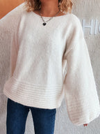 Relaxed Fit Round Neck Sweater