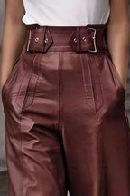 High Waist Wide Flare Pants