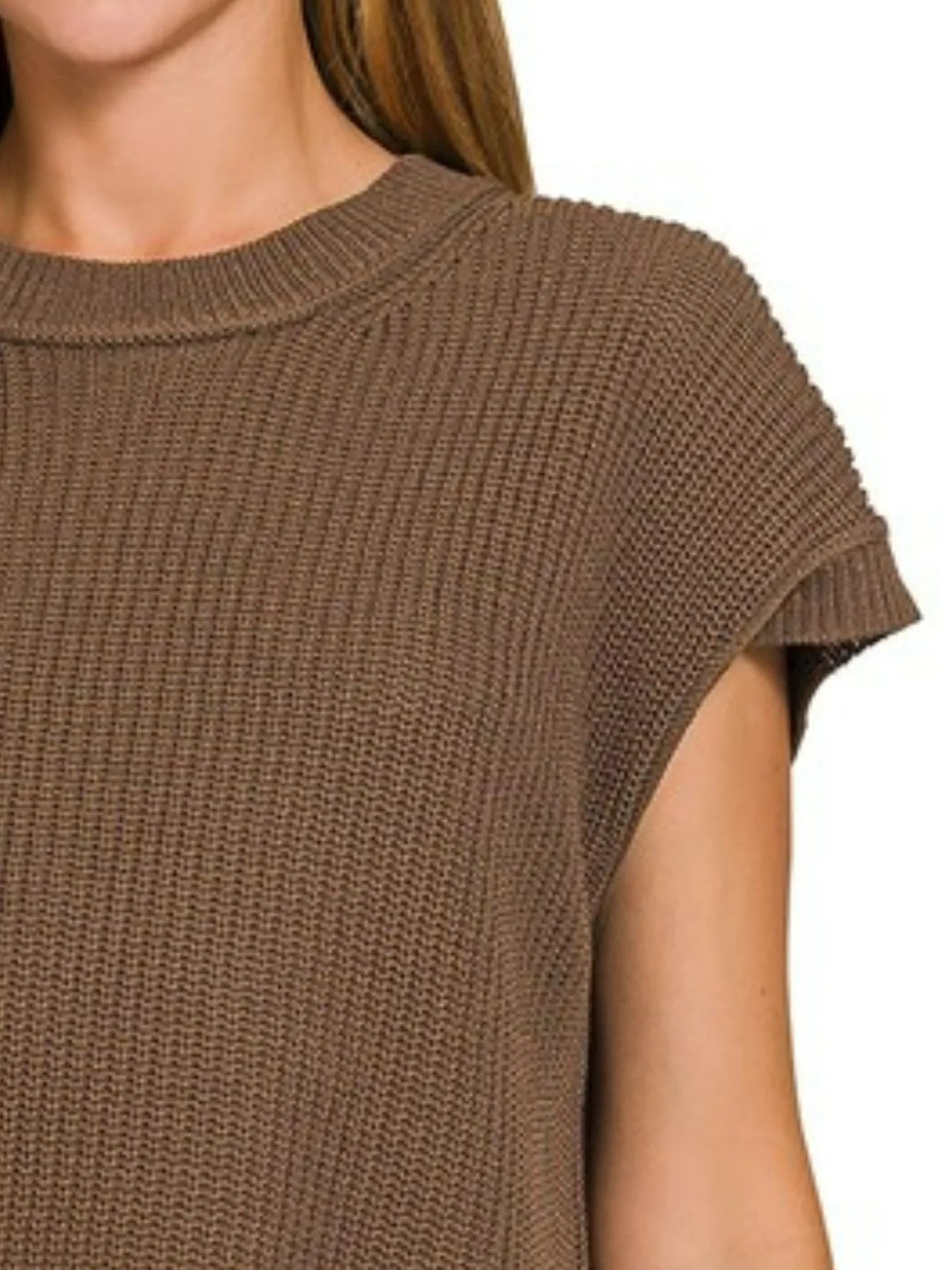 Zenana Oversized Crew Neck Sweater