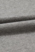 Flower Pattern Ribbed Trim Short Sleeve Boxy Sweater