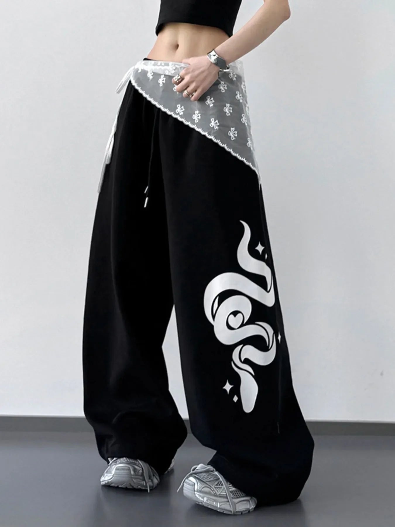 Wide Leg Drawstring Pants