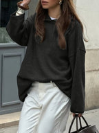 Oversized Long Sleeve Hooded Sweater