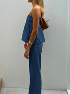 Tube Top and Pants Set