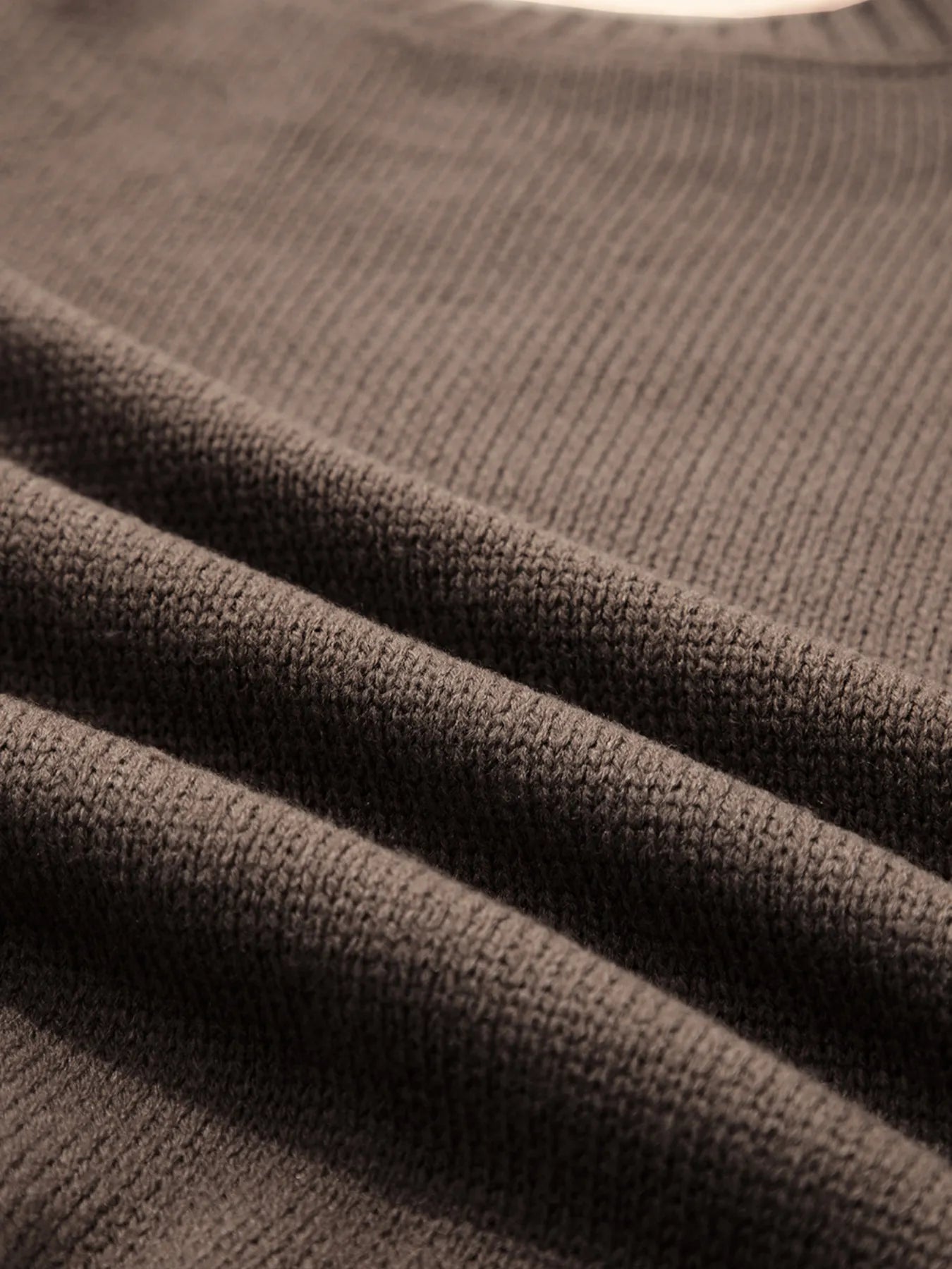 Geometric Round Neck Long Sleeve Sweater