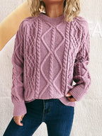 Cable Knit Long Sleeve Sweater