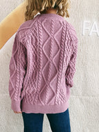 Cable Knit Long Sleeve Sweater