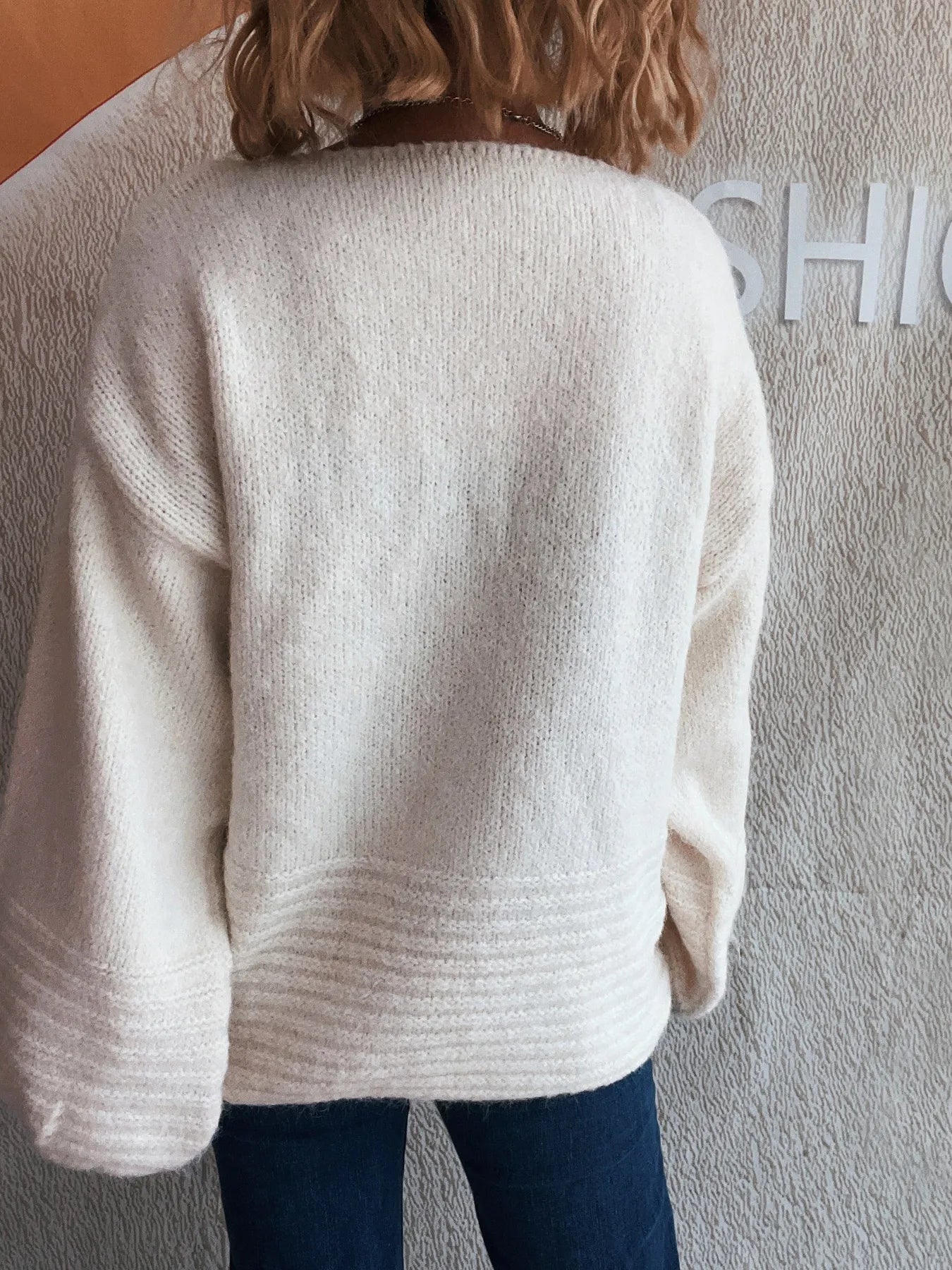 Relaxed Fit Round Neck Sweater