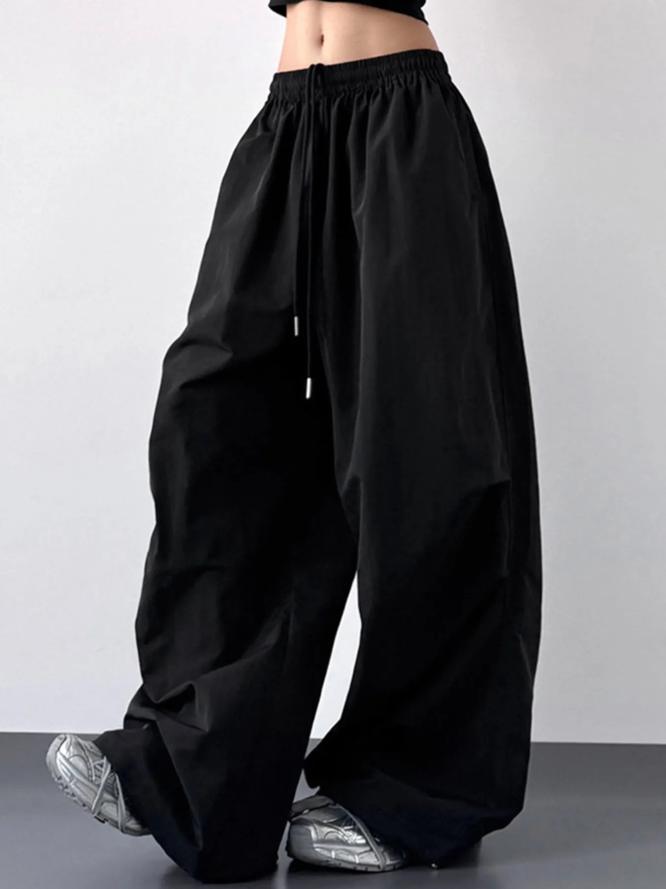 Wide Leg Drawstring Pants