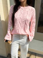 Cable Knit Long Sleeve Sweater