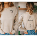 Jesus Has My Back Sweatshirt Lightweight
