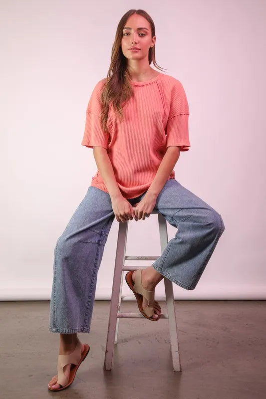 VERY J Wide Leg Comfy Jeans