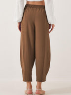 Full Size Drawstring Cropped Jogger Pants Plus Size