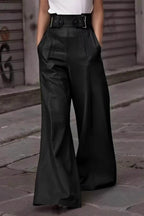 High Waist Wide Flare Pants