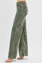 RISEN Full Size High Rise Wide Leg Corduroy Jeans Plus Size