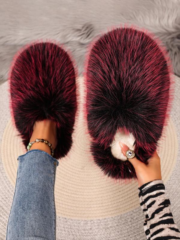 New Trendy Plush Fur Slippers