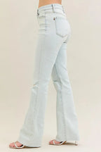 Judy Blue Full Size Destroy & Fray Hem Bootcut Jeans Plus Size