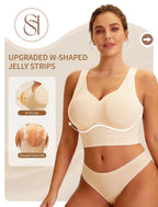 Plus Size Back Fat Smoothing Jelly Bra