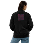 [GeoModa] Maze Infusion Embroidered Unisex Premium Recycled Bomber Jacket