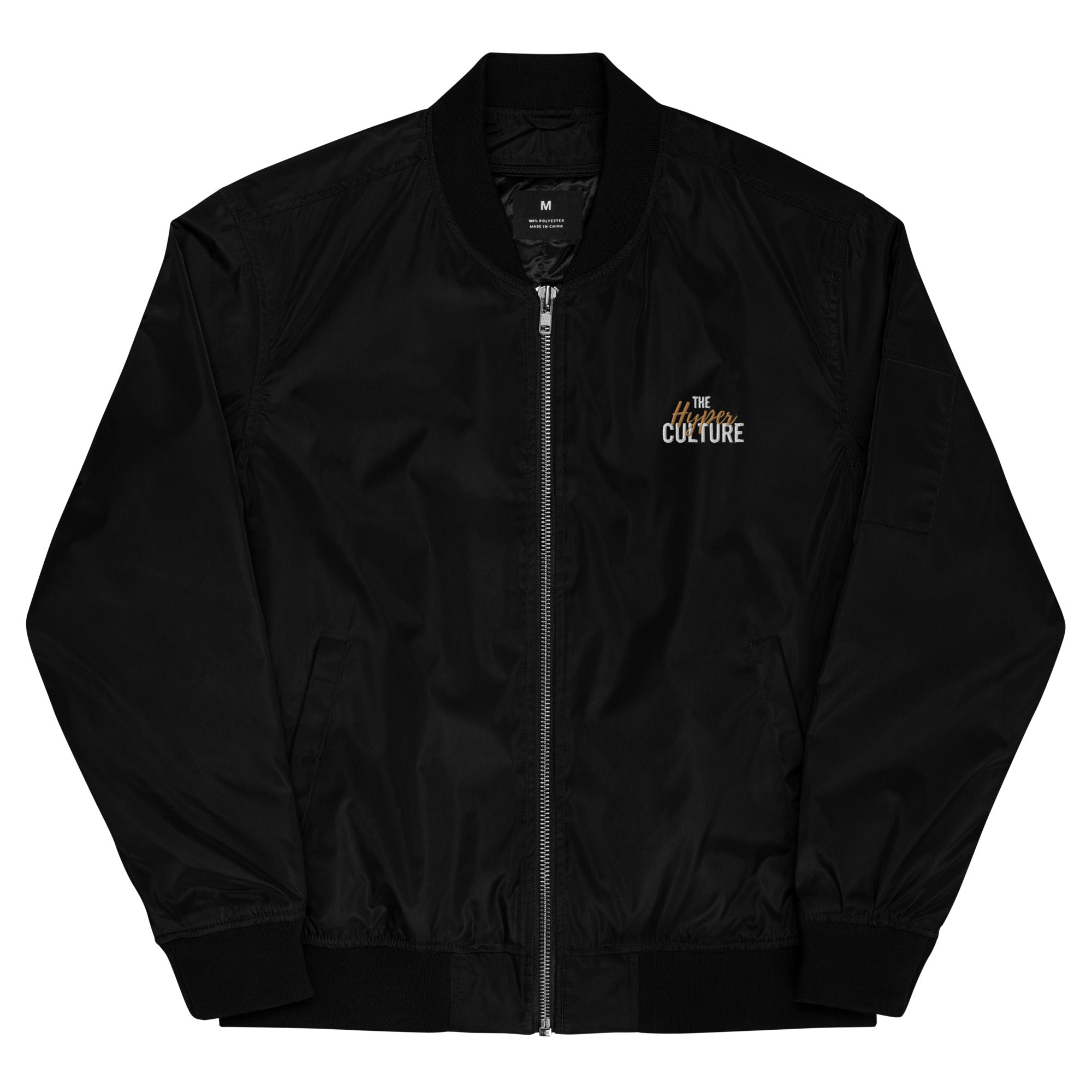 [GeoModa] Maze Infusion Embroidered Unisex Premium Recycled Bomber Jacket