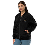 [GeoModa] Maze Infusion Embroidered Unisex Premium Recycled Bomber Jacket